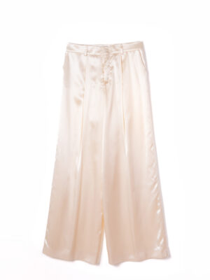 Pantalone Largo in Saten